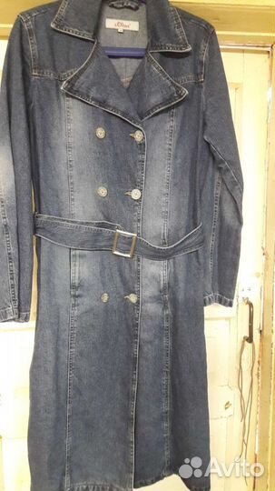 Пальто женское джинсовое 46-48