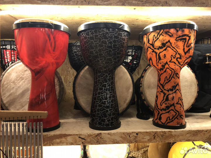 Отобранные по звуку джембе 10’ Африканский барабан