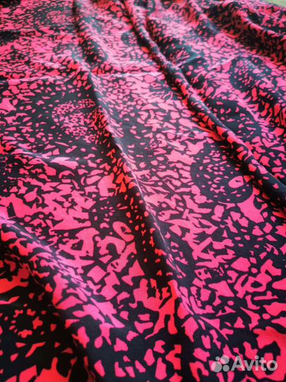 Ткань ацетатный шелк турецкий огурец синий фиолет