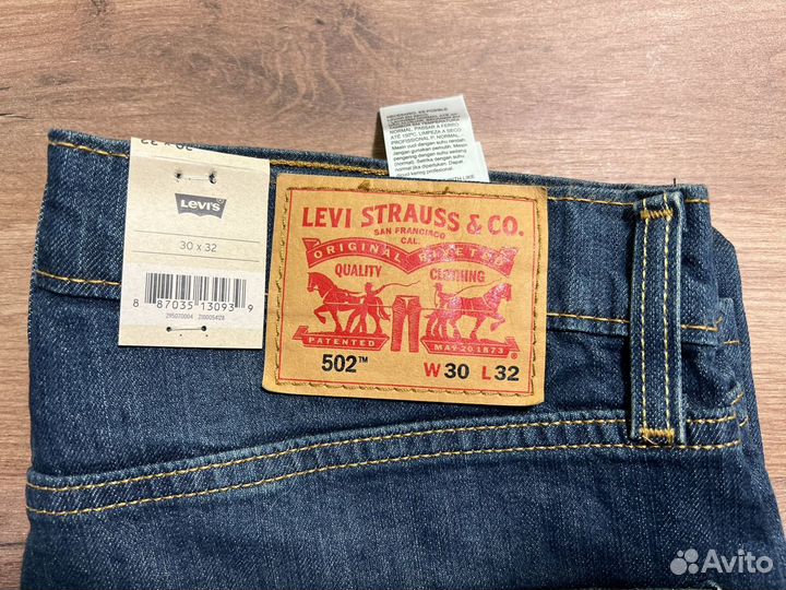 Джинсы Levis 502 новые 30/32