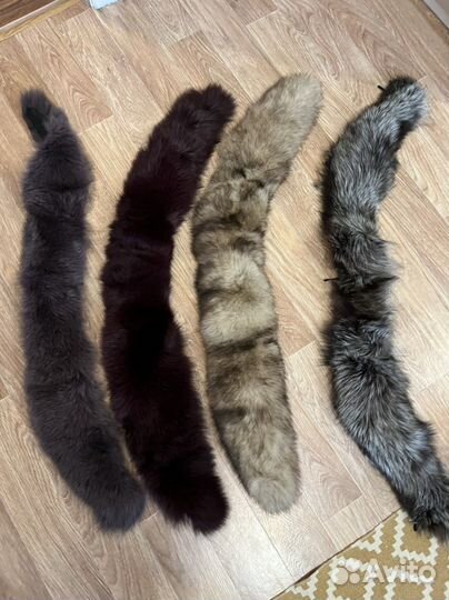 Воротник песца мех