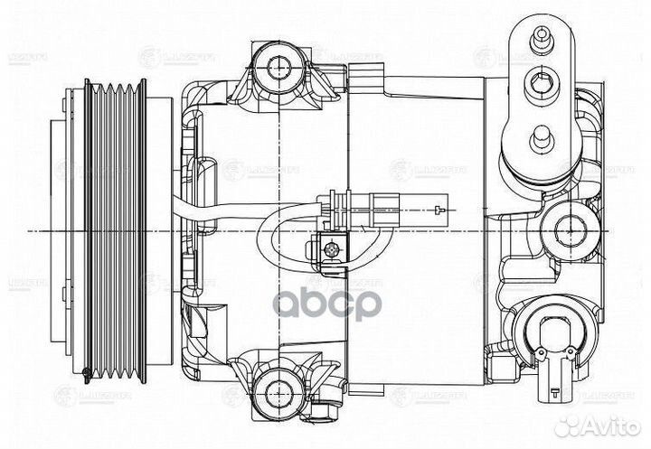 Компрессор кондиционера opel astra J 1.4T 09