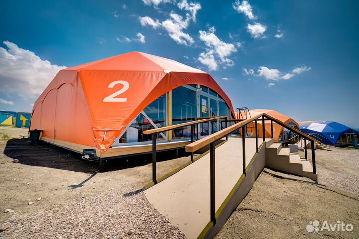 Деревянный купольный шатер 6х6