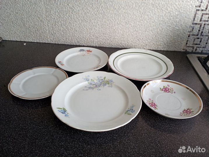 Тарелки всеукртрест Дулево Конаково блюдце