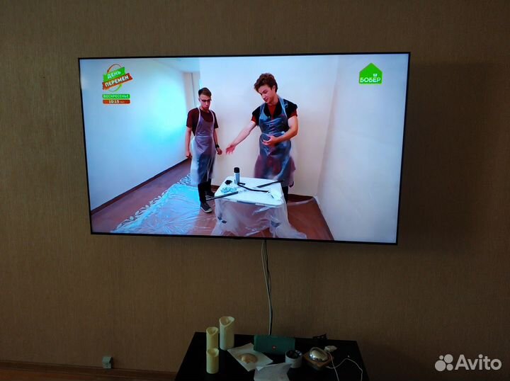 Установка телевизора на стену. Настройка тв