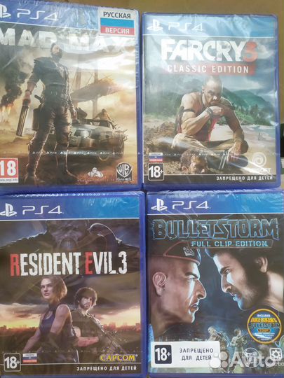 Игры на ps4 mad max resident evil farcry