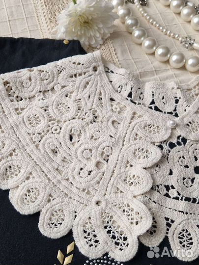 Воротник съемный кружевной
