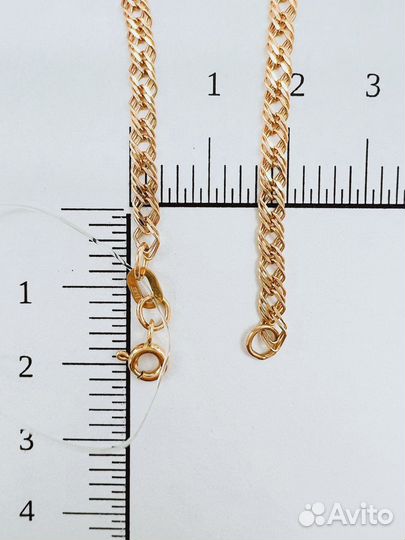 Золотой браслет 585 пробы 19 см. Арт 152