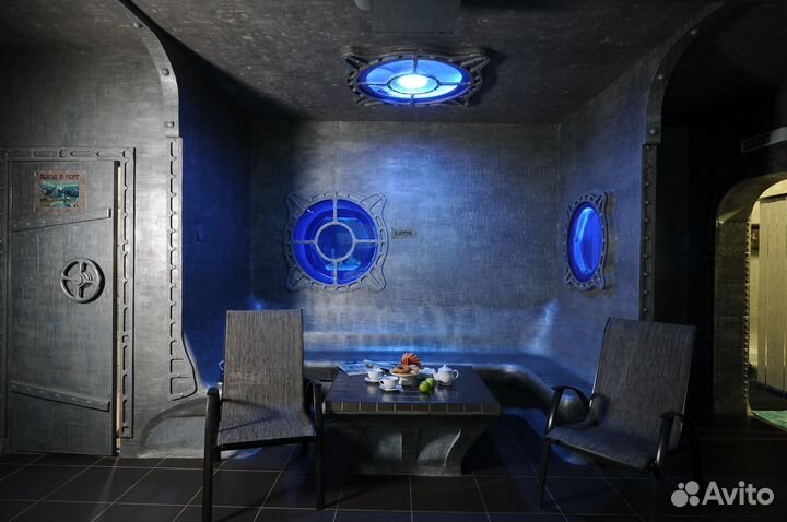 Баня сауна с бассейном