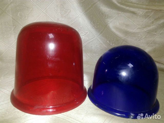 Стекла от милицейских мигалок. СССР