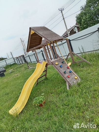 Детская горка с качелями бу