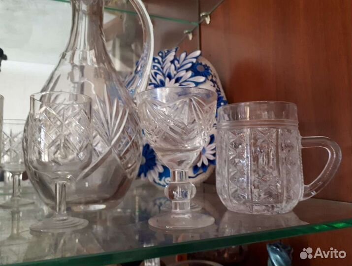 Хрусталь Графин с рюмками Кружка Посуда