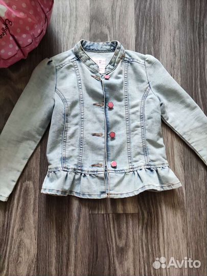 Джинсовая куртка для девочки 98
