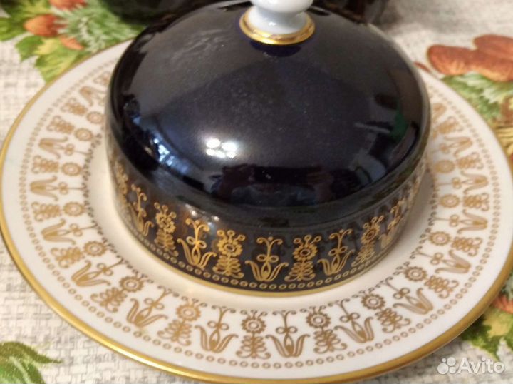 Сервиз чайный кобальт гдр