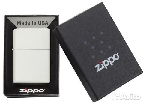 Зажигалка бензиновая Zippo 214 White Matte