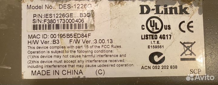 DES-1226G Неуправляемый коммутатор