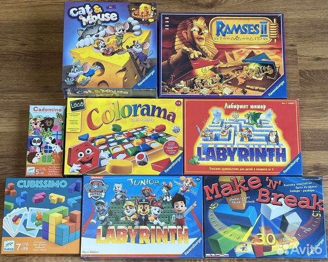 Настольные игры Ravensburger, Djeco (новые)