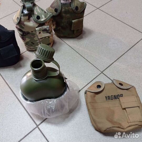 Фляга 1литр с кружкой в чехле