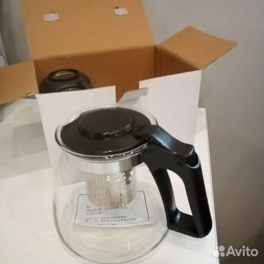 Чайник заварочный стеклянный новый