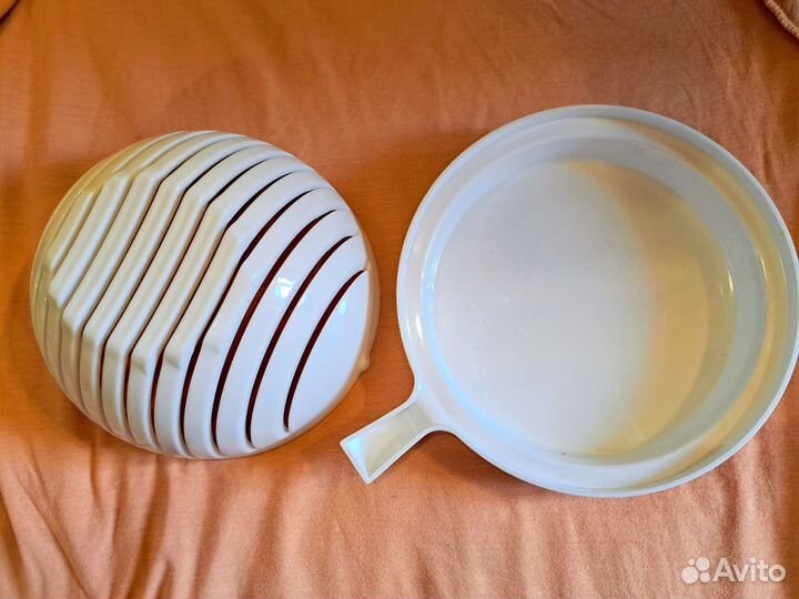 Миска с крышкой для нарезки салатов