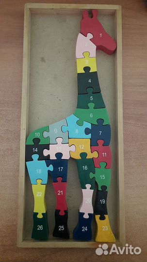 Деревянные пазлы (развивающая игра)