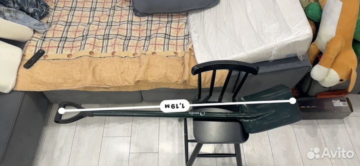 Лопата сталь совковая 120см с черенком Geolia