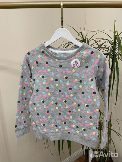 Свитшот Mothercare для девочек 116 (5-6лет)