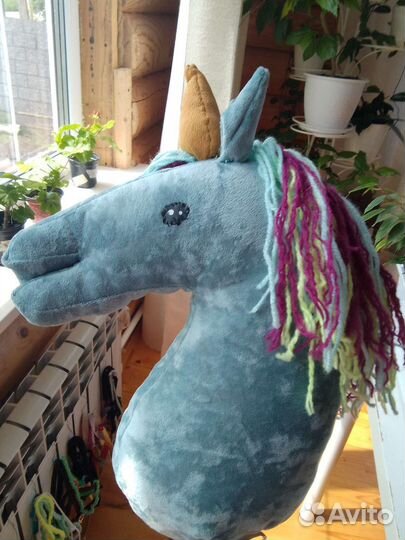 Хобби хорса единорог лошадку на палке