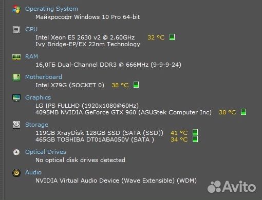 Видеокарта GTX 960 strix 4GB