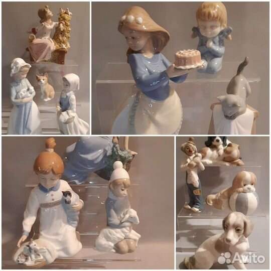 Фарфоровые фигурки lladro, tengra, NAO,nadal