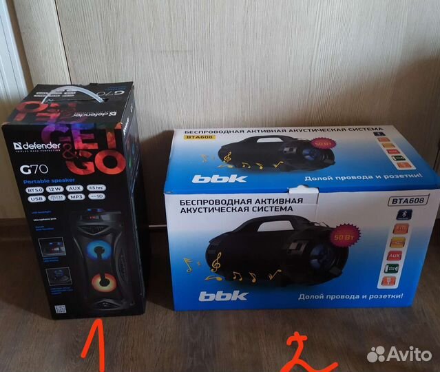 Портативная колонка defender G70, bbk BTA608