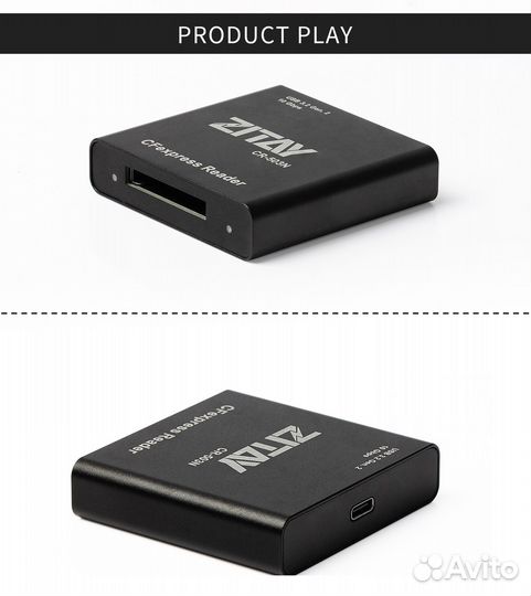 Картридер Zitay CR503N CFexpress type B usb 3.2