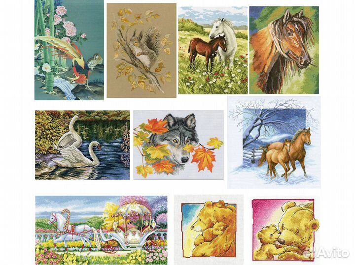 Набор для вышивания рто Животные Птицы RTO