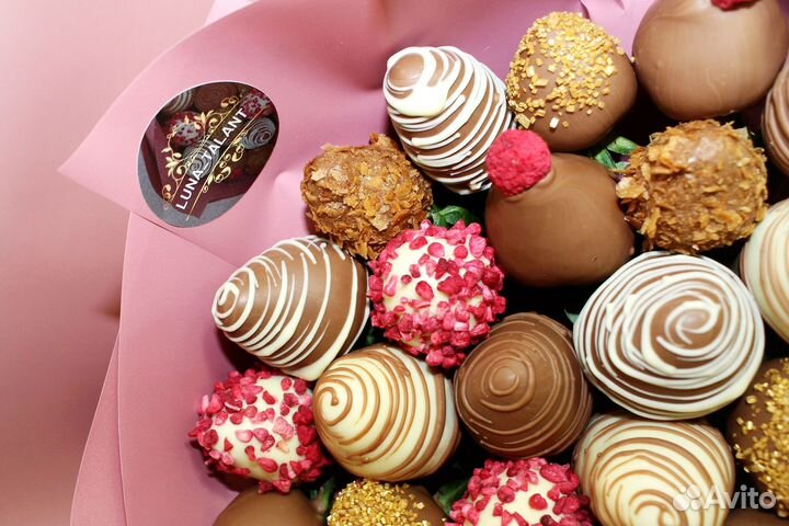 Съедобные букеты Клубника в шоколаде