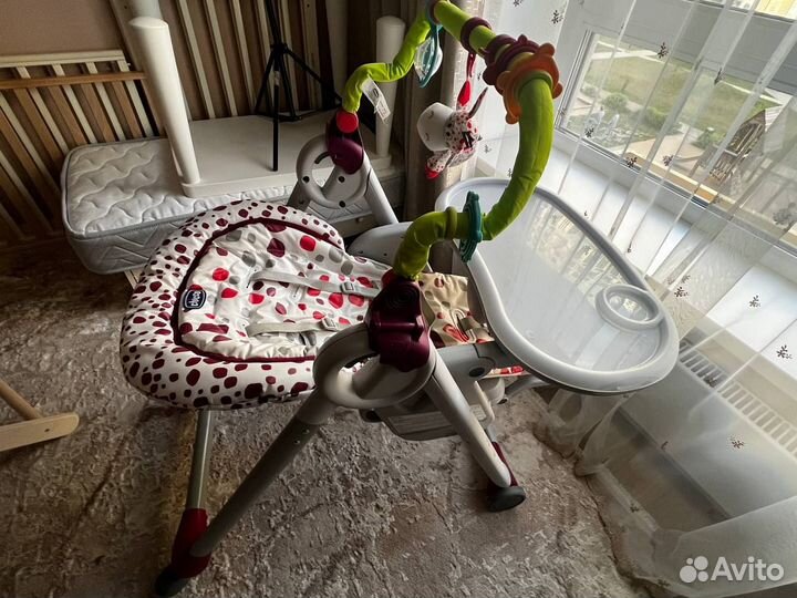 Стульчик для кормления chicco polly progress 5