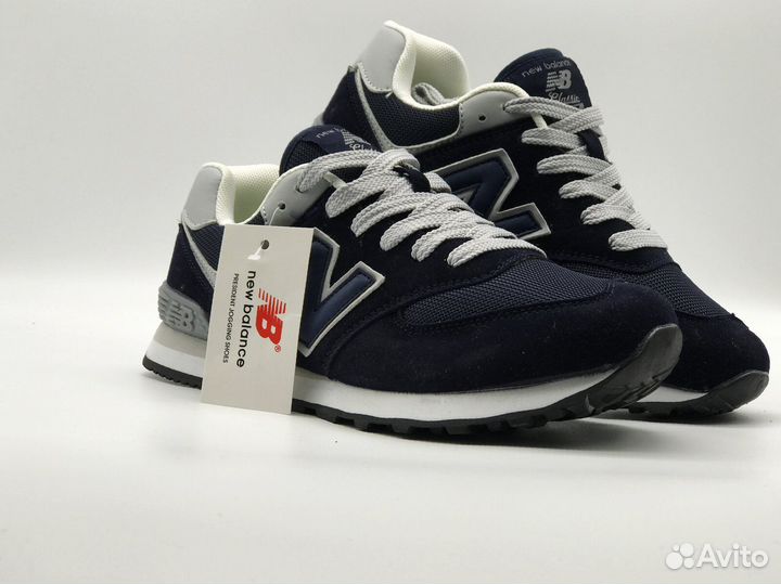 New Balance 574 темно-синие: размеры с 35 по 46