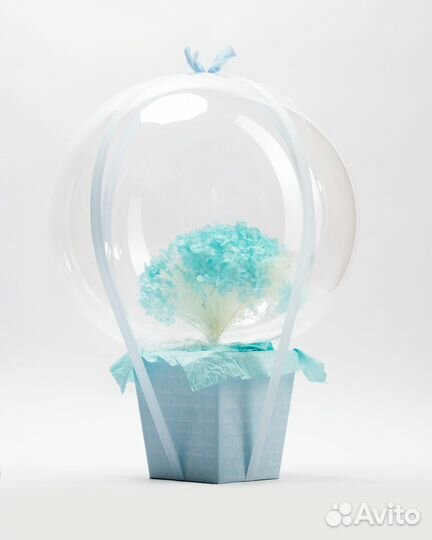 Большой букет в шаре (Наличие. Доставка)