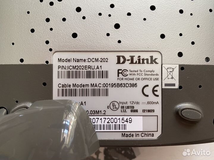 Кабельный модем D-link DCM-202