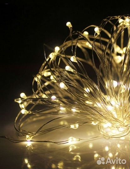 Новогодняя гирлянда штора 3*3м