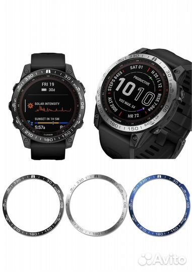 Накладки на безель часов garmin Fenix 7X