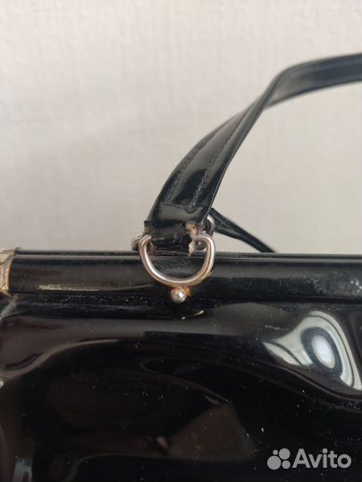 Лакированная женская сумка/саквояж