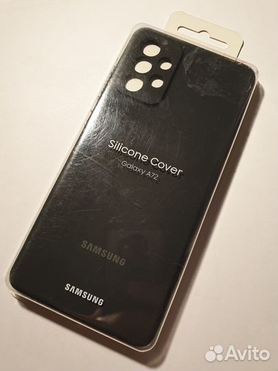Чехол силиконовый Samsung Galaxy A72 (оригинал)