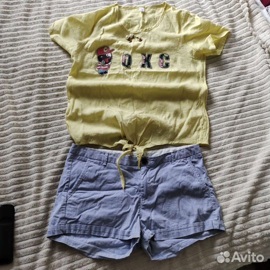 Шорты с кофточкой р.44