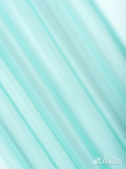 Ткань вуаль однотонная Бирюза ширина 300 см, 93113