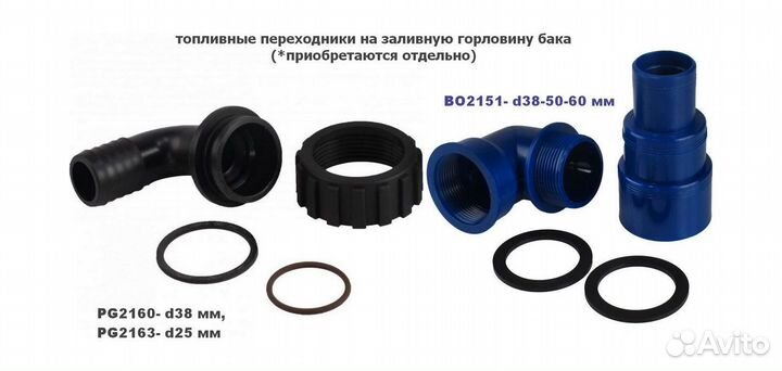 Бак топливный 140 л стационарный, 110х40х40 см (упаковка из 3 шт.) CanSB SE2038 pkg 3