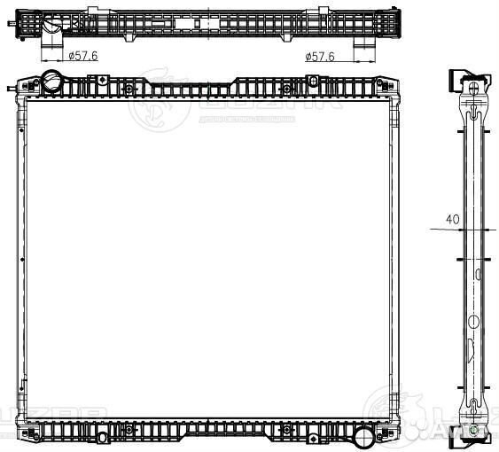 Радиатор охлаждения для автомобилей Scania 5 (R,T