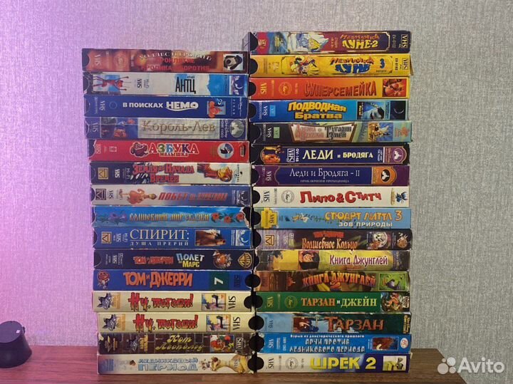 Кассеты VHS мультфильмы