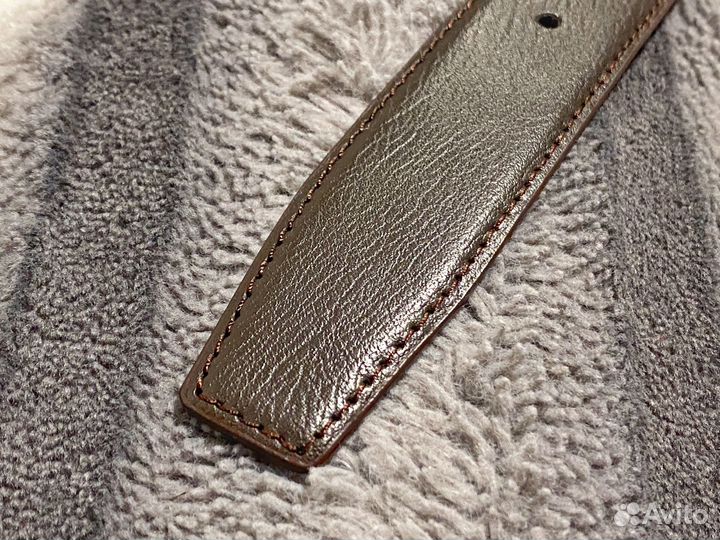 Двойной ремень темно-коричней. 90,5 см