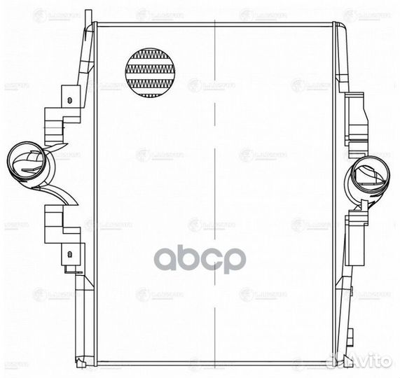 Интеркулер mercedes-benz axor (02) /камаз lric