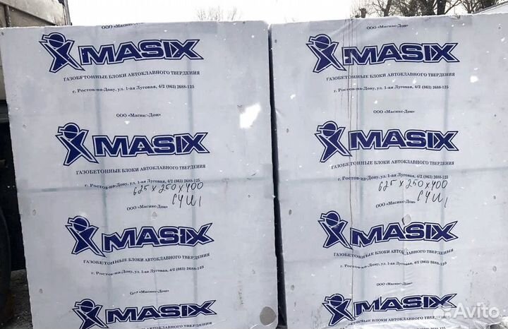 Газоблок Masix D400 150x250x625